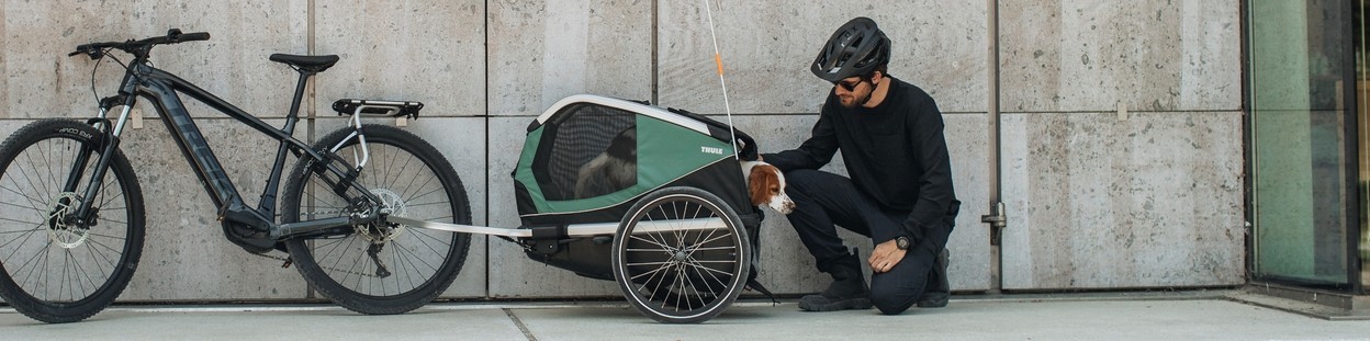 Bike trailers for dogs and cargo